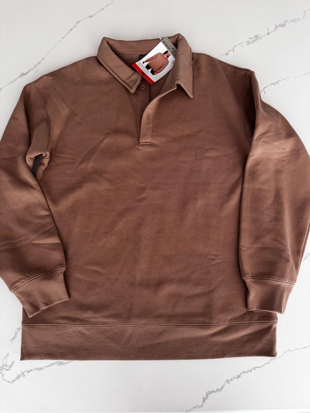 Mondetta Women's Polo Sweatshirt - Brown